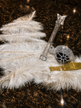 Load image into Gallery viewer, The Perfect 10™ Complete Ostrich Feather Centerpiece Kit – 300 Genuine Ostrich Feathers, 10 Eiffel Tower Vases & Foam Inserts | Free Shipping