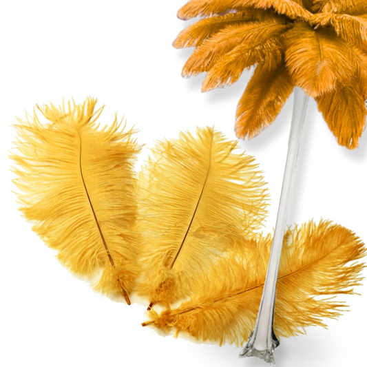 Complete Feather Centerpiece With 24" Vase (Copper) - www.BuyOstrichFeathers.com