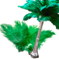 Load image into Gallery viewer, Complete Feather Centerpiece With 20" Vase (Emerald Green) - www.BuyOstrichFeathers.com