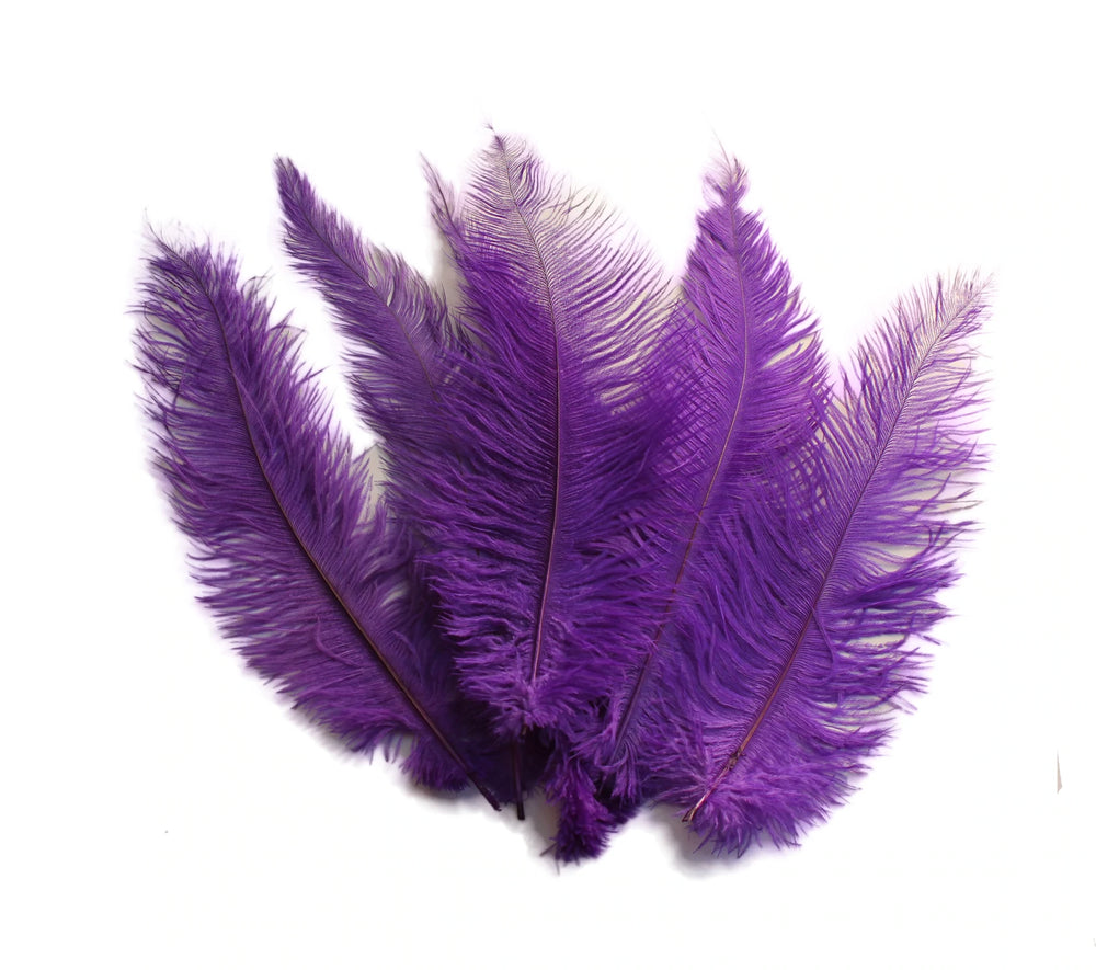 Ostrich Feather Spad Plumes 12-15" (Purple) - Buy Ostrich Feathers