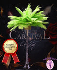 Load image into Gallery viewer, Complete Feather Centerpiece With 20" Vase (Lime Green) - Buy Ostrich Feathers