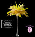 Load image into Gallery viewer, Complete Feather Centerpiece With 24" Vase (Gold & Yellow) - Buy Ostrich Feathers