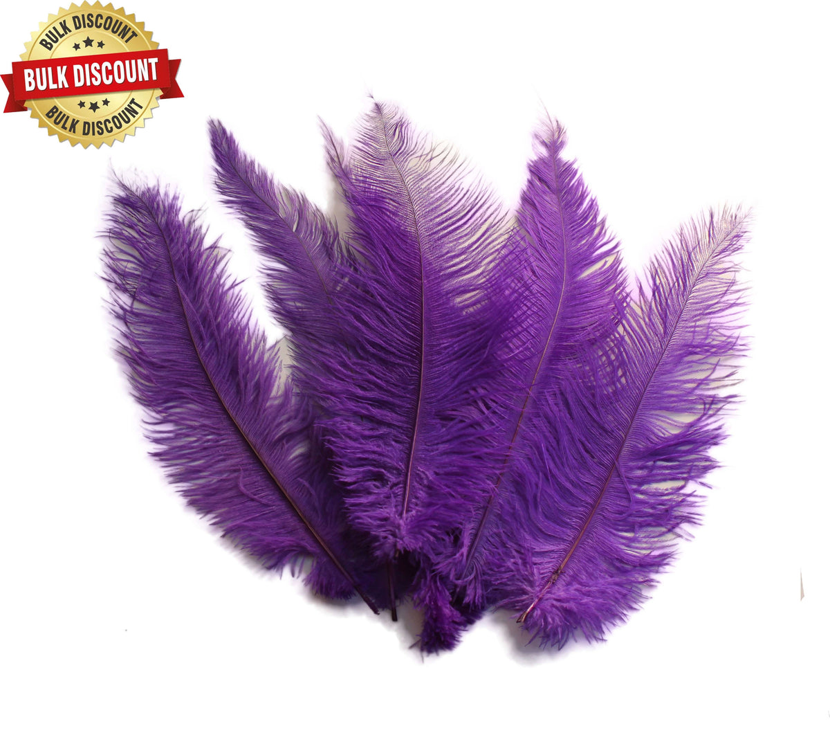 BULK 1/4lb Ostrich Feather Spad Plumes 12-16 (Purple) for Sale Online
