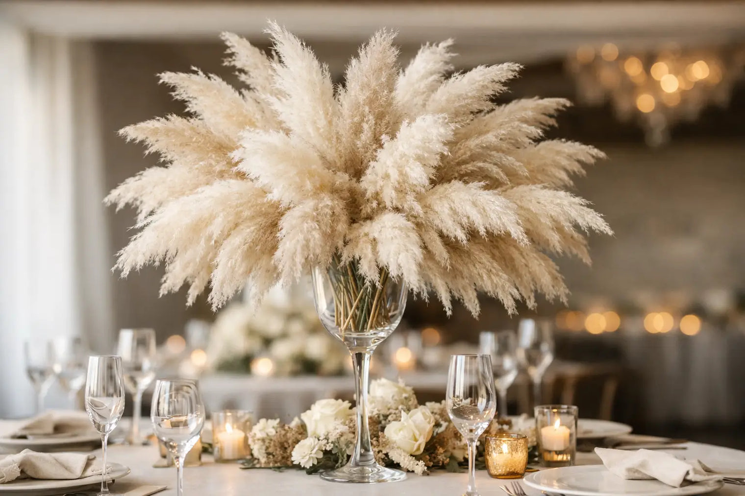 How to Arrange Plume Centerpieces