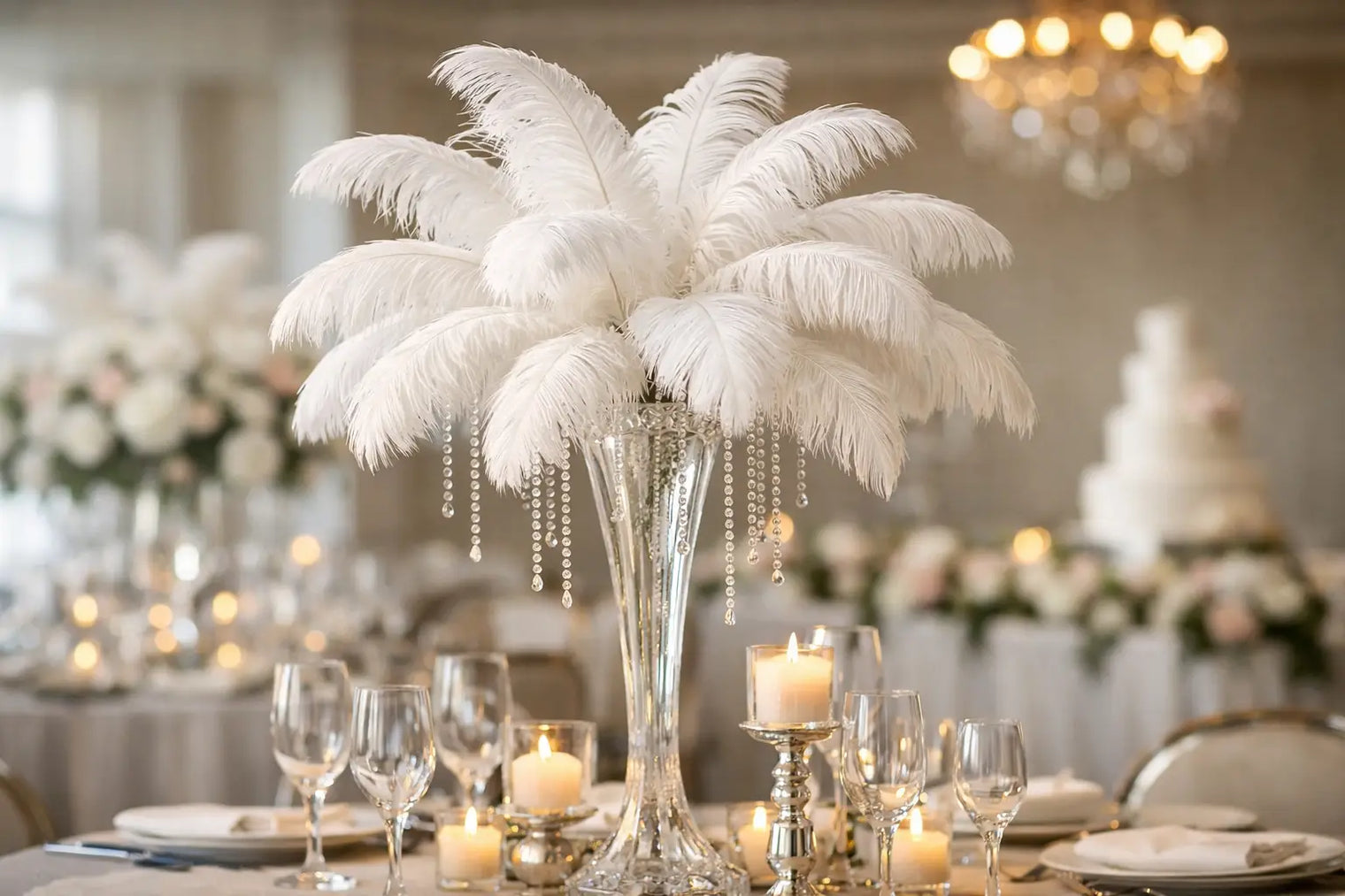 Feather Centerpieces Wedding Style Guide