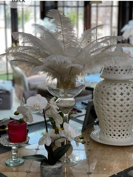 feather centerpiece