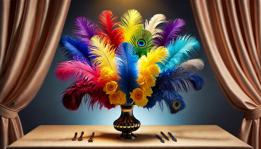 Colors in Feather Centerpieces