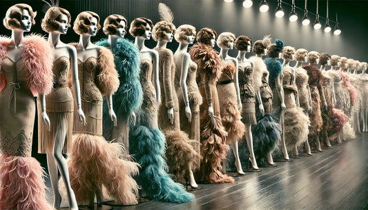 showcasing the evolution of feather boas