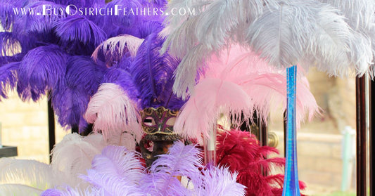 Feather centerpieces