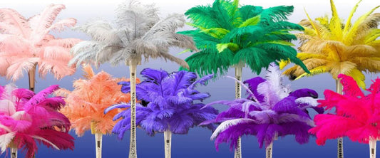 Feather centerpieces