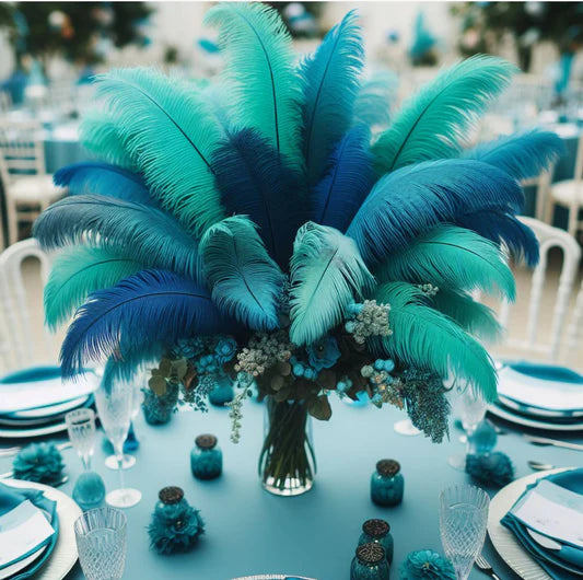 Ostrich feathers decor