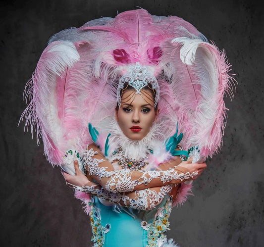 Ostrich feather costume