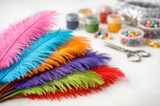 Dyed Ostrich Feathers for Crafts That Pop