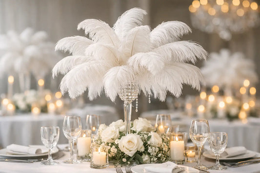 Wedding Feathers That Make Tables Pop
