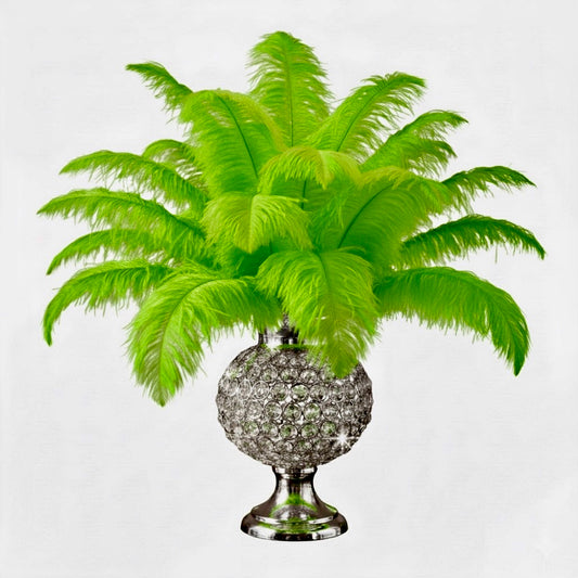 Ostrich Flexible Feathers 11-14" (Lime Green)