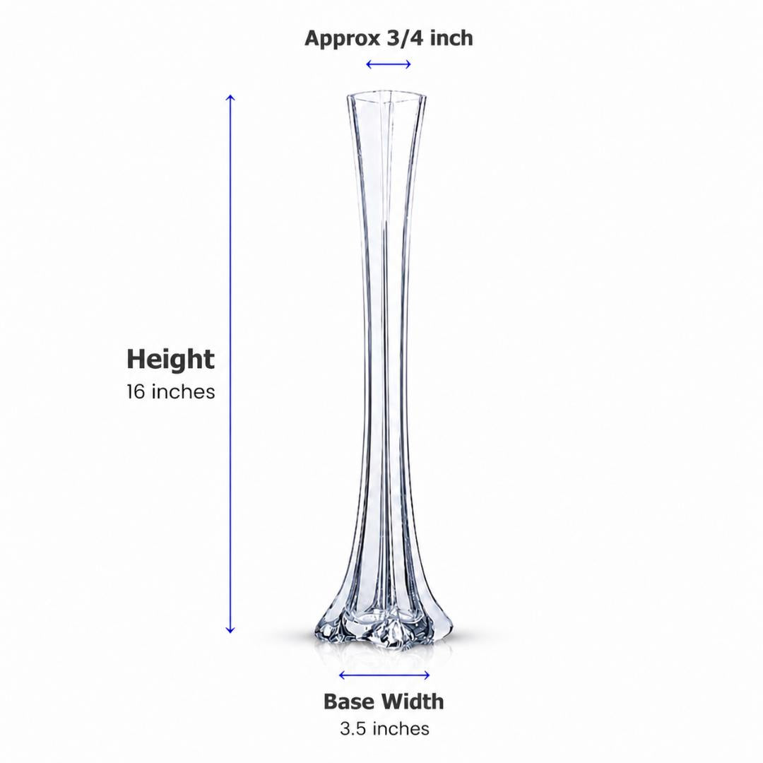 Eiffel Tower Vase, Pack of 6  (16" Vases) - www.BuyOstrichFeathers.com