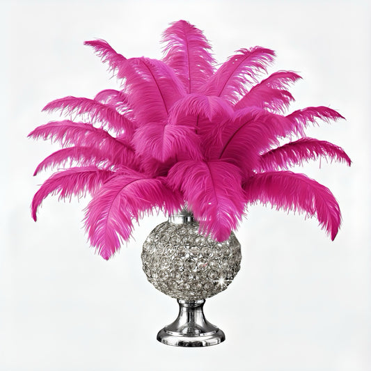 Ostrich Flexible Feathers 11-14" (Fuchsia)
