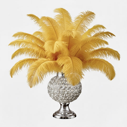 Ostrich Flexible Feathers 11-14" (Gold)