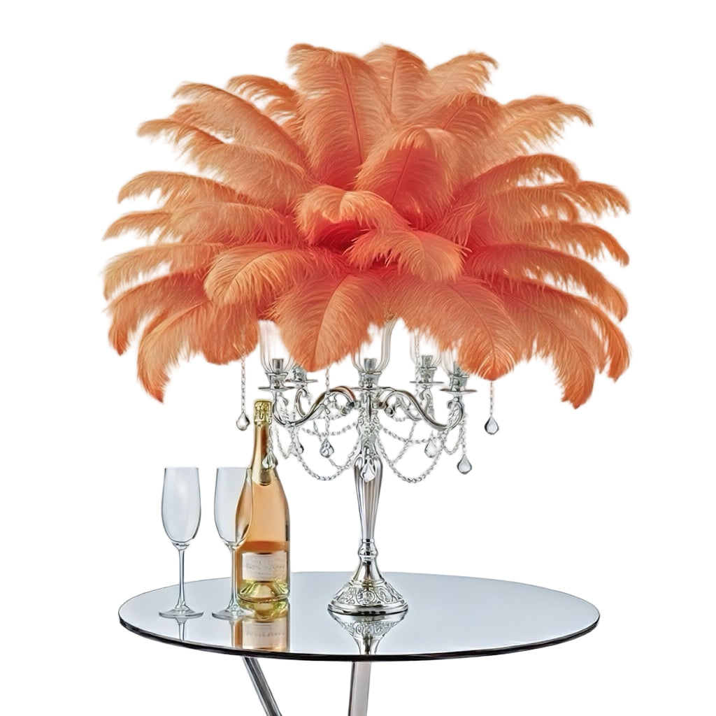 Ostrich Feather Tail Plumes 15-18" (Apricot)
