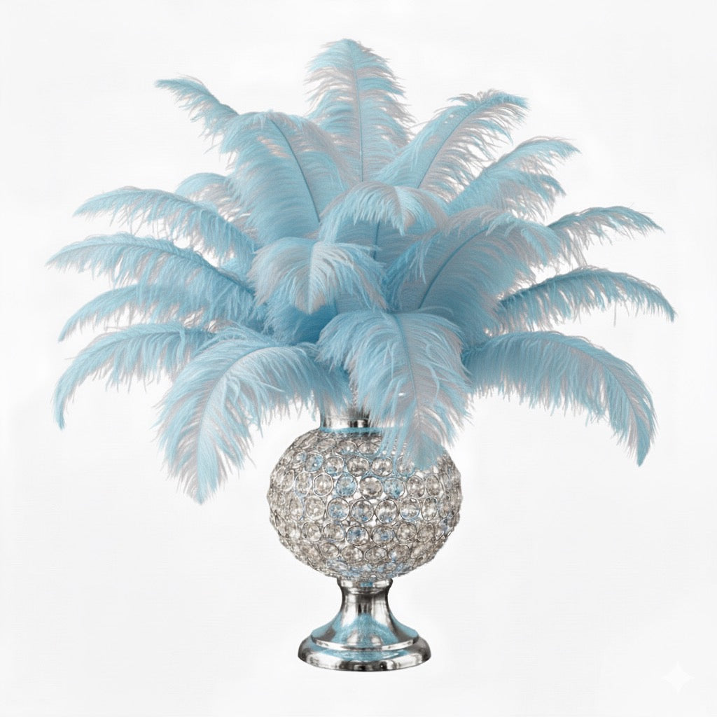 Ostrich Flexible Feathers 11-14" (Baby Blue)