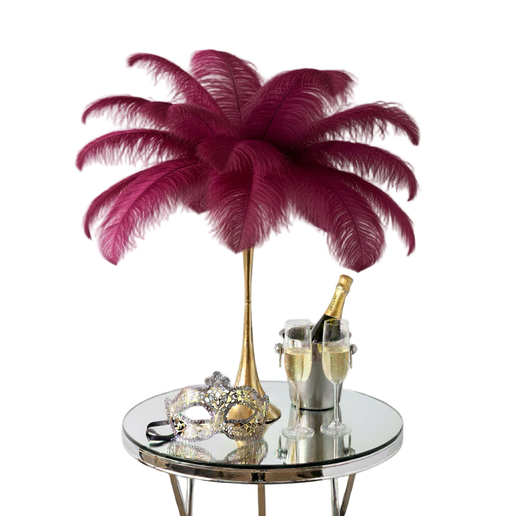 Ostrich Feather Spad Plumes 13-16" (Burgundy)