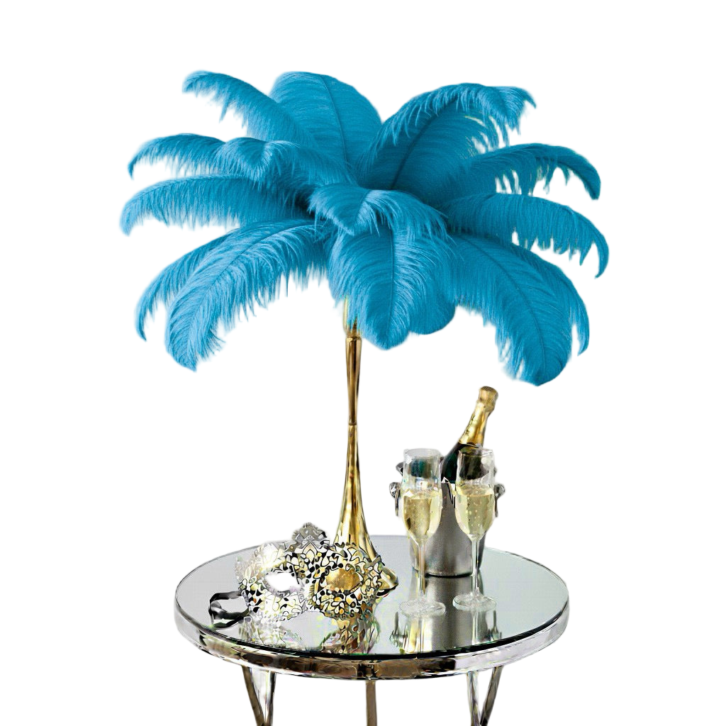 Ostrich Feather Spad Plumes 13-16" (Turquoise)