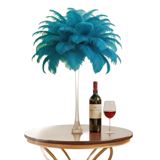 Ostrich Feather Tail Plumes 11-14" (Turquoise) - www.BuyOstrichFeathers.com