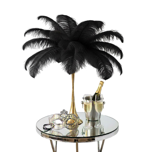 Ostrich Feather Spad Plumes 13-16" (Black)