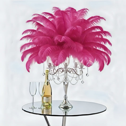 Ostrich Flexible Feathers 13-16" (Fuschia)