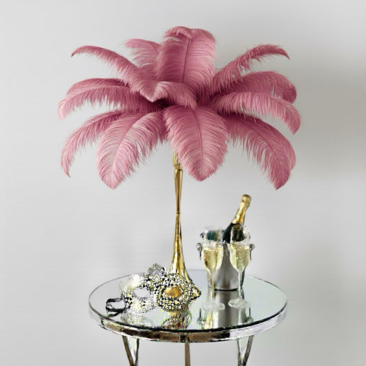 Ostrich Feather Spad Plumes 13-16" (Dusty Rose Mauve)