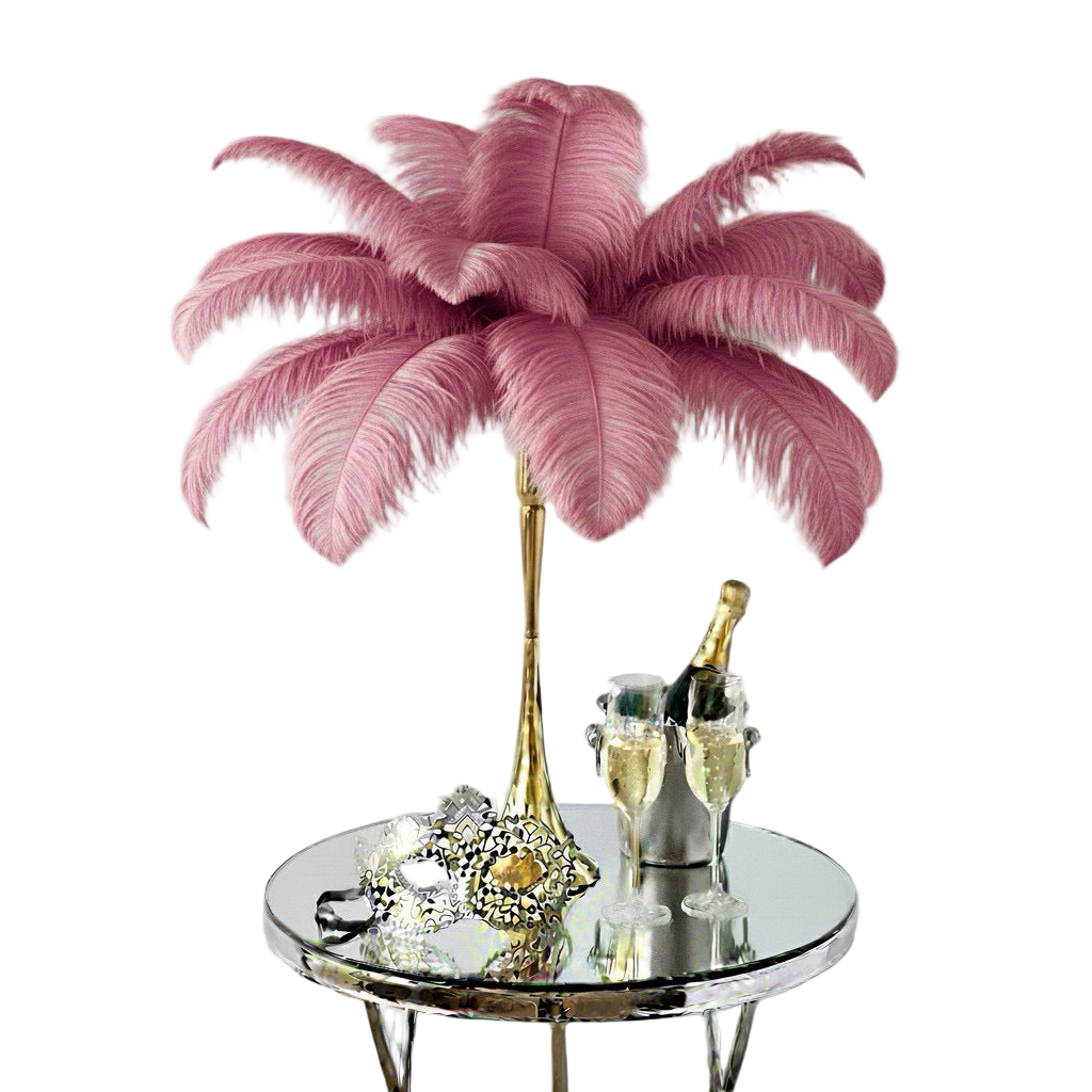 Ostrich Feather Spad Plumes 13-16" (Dusty Rose Mauve)