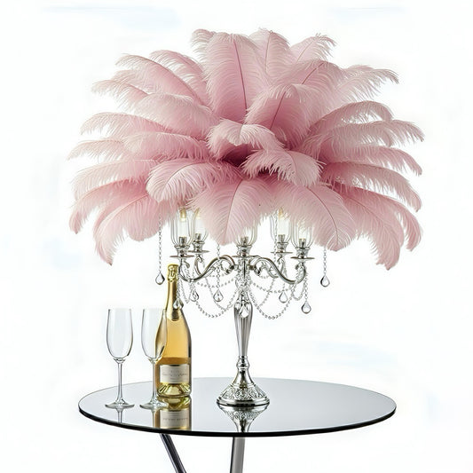 Ostrich Flexible Feathers 13-16" (Baby Pink)