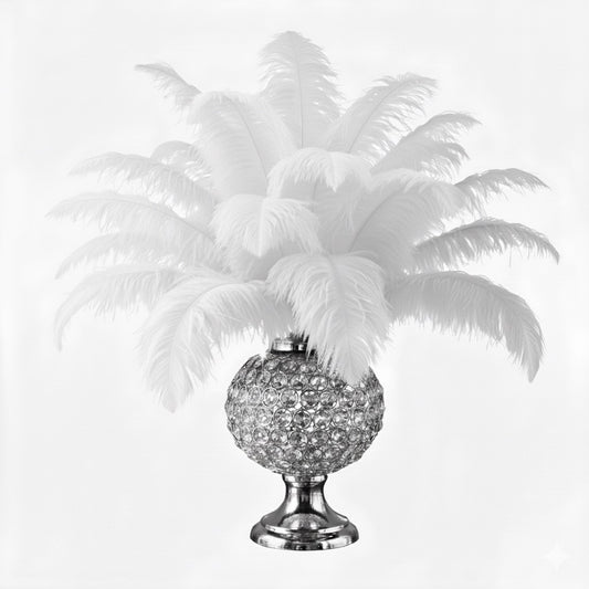 Ostrich Flexible Feathers 11-14" (Silver/Grey)