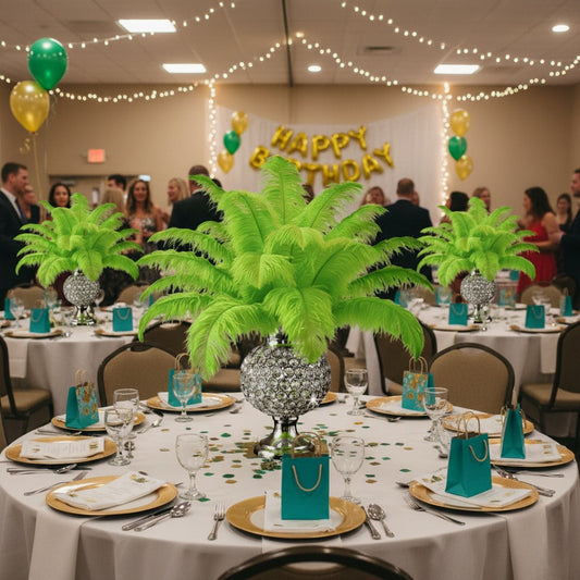 Ostrich Feather Rental 16-20" (Lime Green) - 250pcs