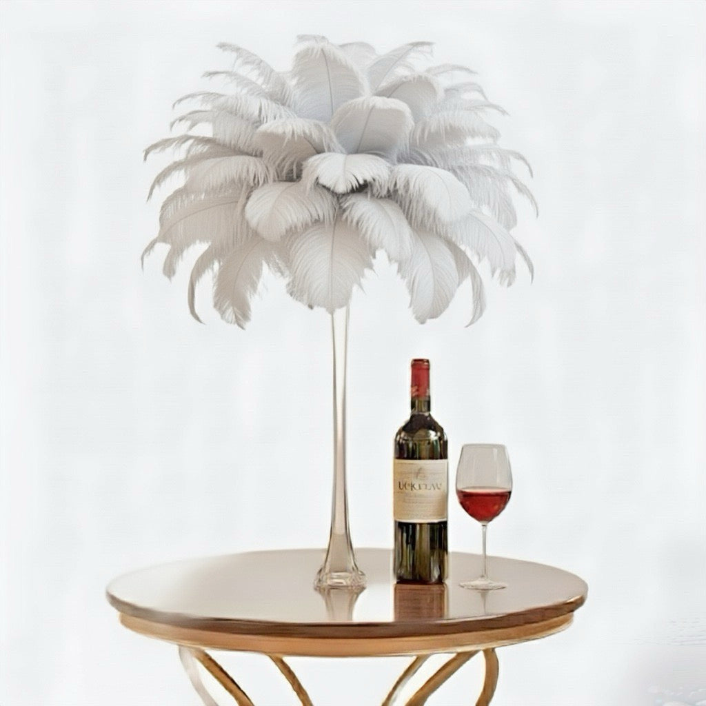 Ostrich Feather Tail Plumes 11-14" (White) - www.BuyOstrichFeathers.com