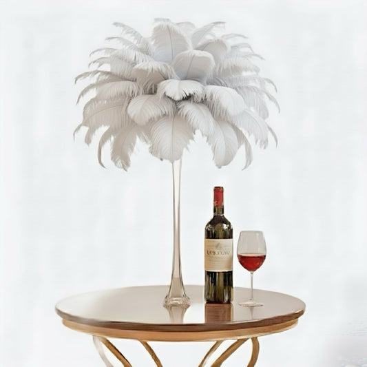 Ostrich Feather Tail Plumes 11-14" (White) - www.BuyOstrichFeathers.com