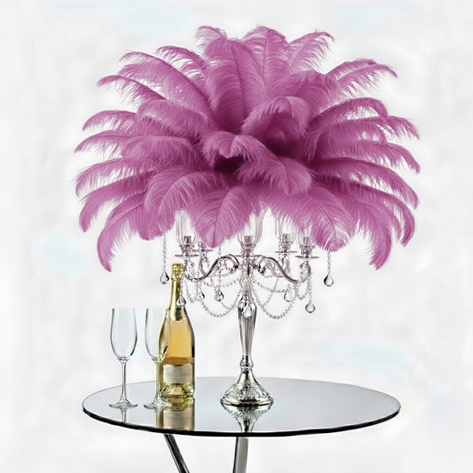 Ostrich Flexible Feathers 13-16" (Dusty Rose)