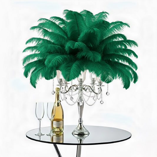 Ostrich Flexible Feathers 13-16" (Emerald Green)