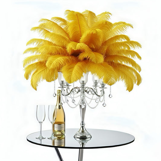 Ostrich Flexible Feathers 13-16" (Golden Yellow)