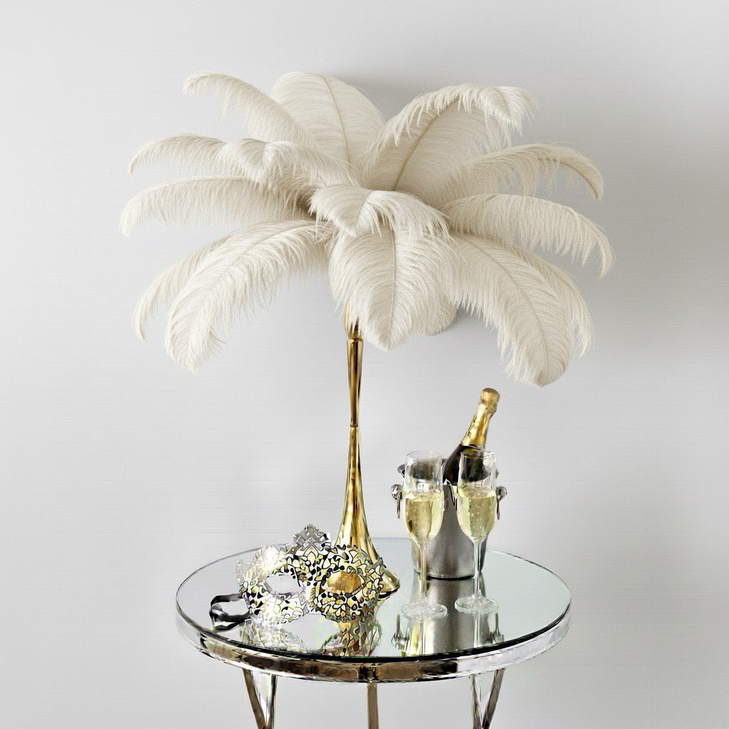 Ostrich Feather Spad Plumes 13-16" (White)