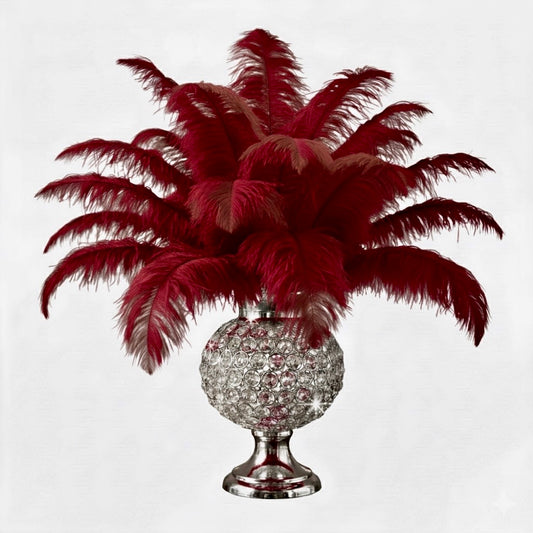Ostrich Flexible Feathers 11-14" (Burgundy)
