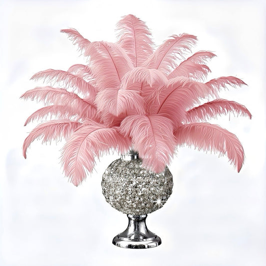 Ostrich Flexible Feathers 11-14" (Rose Pink)
