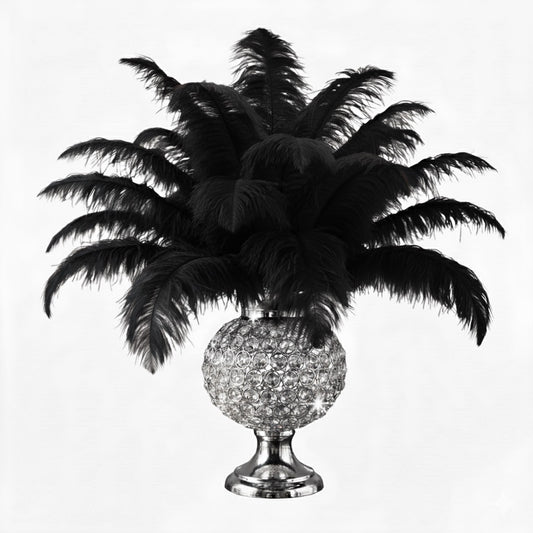 Ostrich Flexible Feathers 11-14" (Black)
