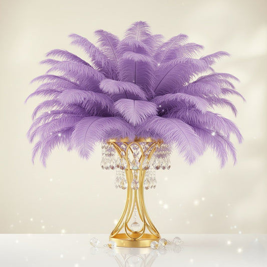 Ostrich Feather Tail Plumes 13-16" (Lavender)
