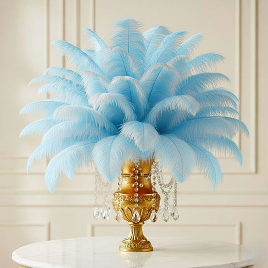 Ostrich Feather Rental 16-20" (Baby Blue) - 250pcs