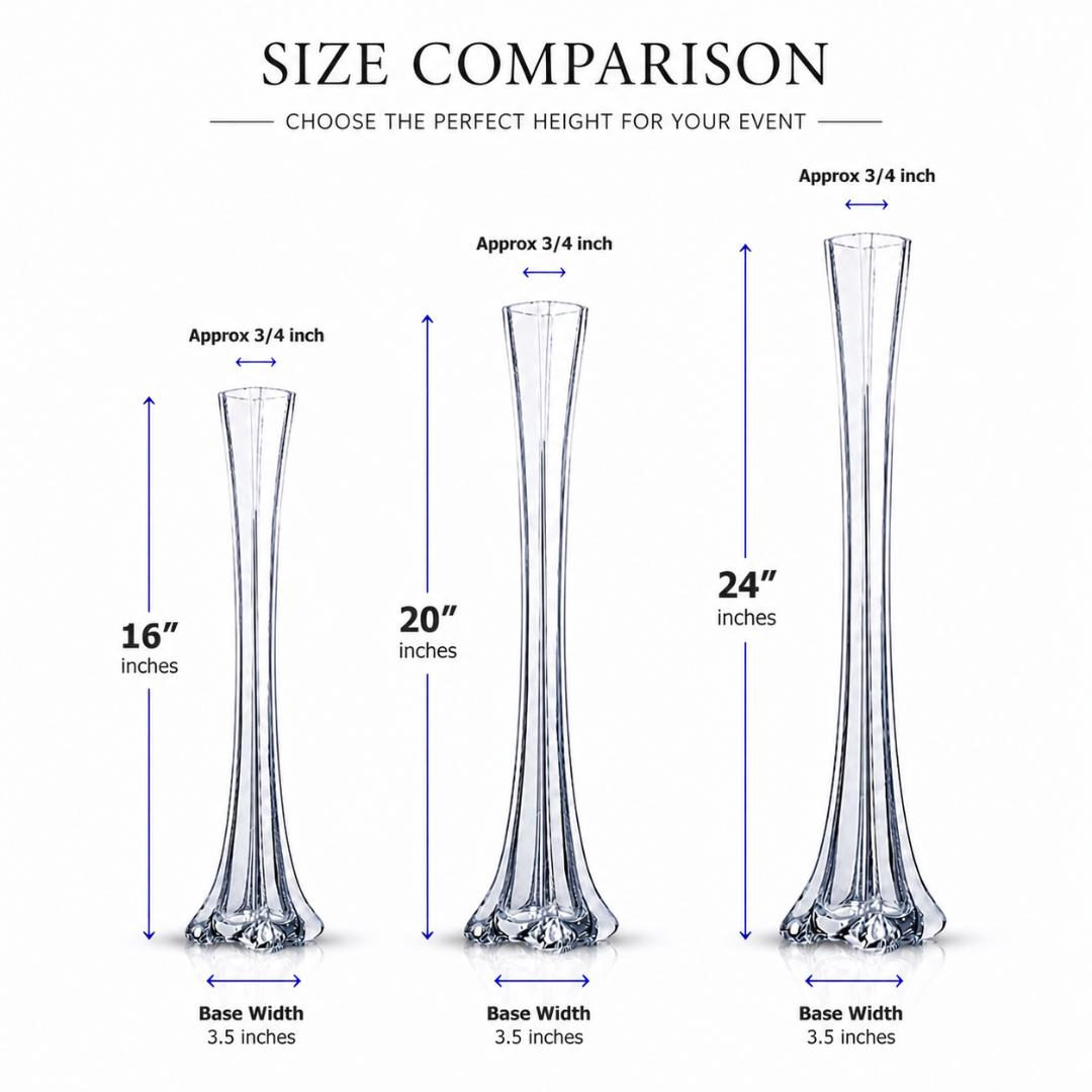 Eiffel Tower Vase, Pack of 6 - www.BuyOstrichFeathers.com