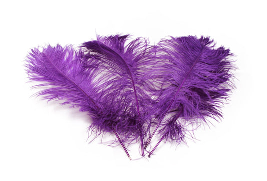 Complete Feather Centerpiece With 16" Vase (Purple) - Buy Ostrich Feathers