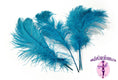 Load image into Gallery viewer, Complete Feather Centerpiece With 20" Vase (Turquoise) - Buy Ostrich Feathers
