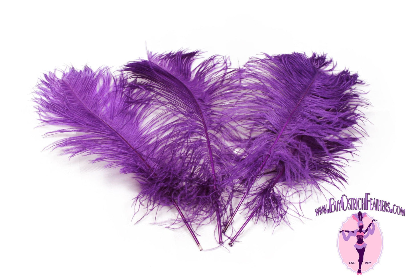 4ply Ostrich Feather Boas, Over 20 Colors to Pick Up (Purple)