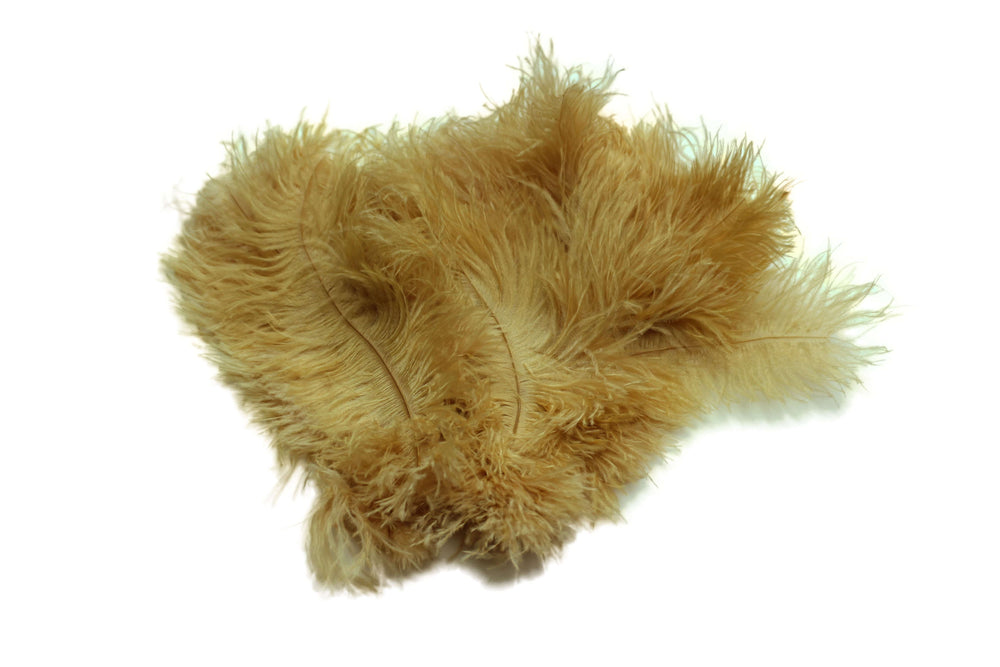 Ostrich Flexible Feathers 9-12 (Golden Yellow) for Sale Online
